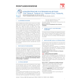 Montageanleitung TWIN-P und TWIN-PL