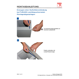 Montageanleitung Erstellung Stufenfalz FURADO